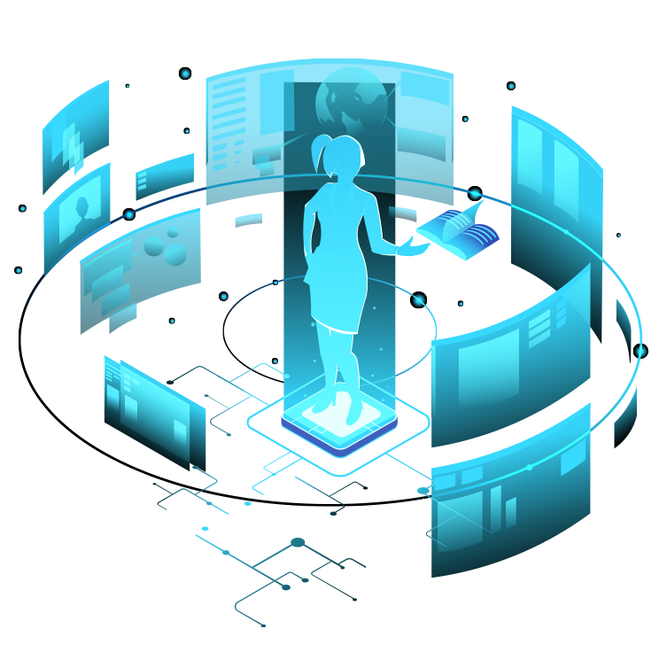 Contact centre illustration