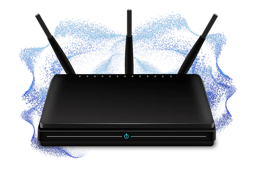 Business broadband router Business broadband router with four external antennas